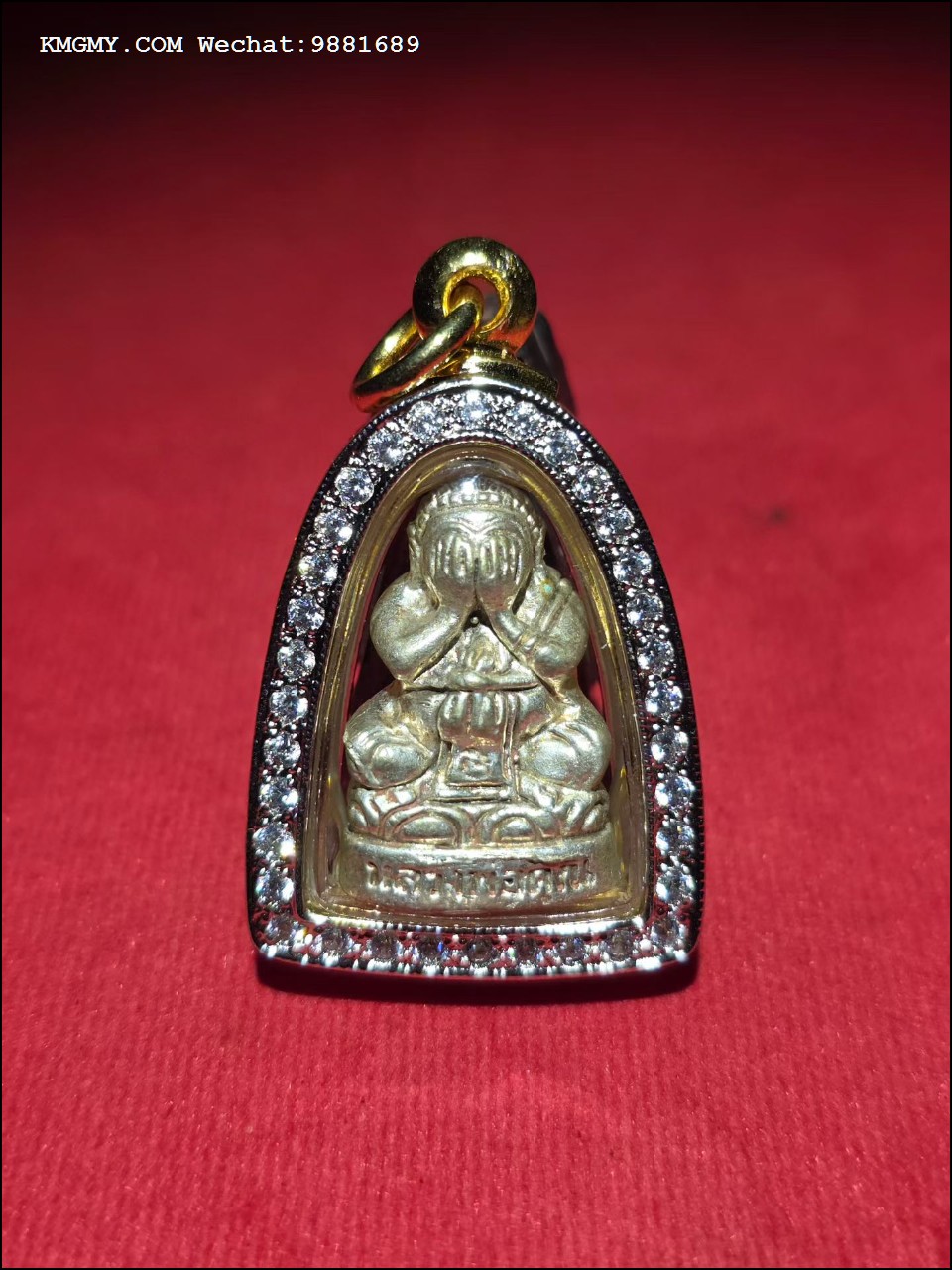 龙婆坤2536纯银掩面佛