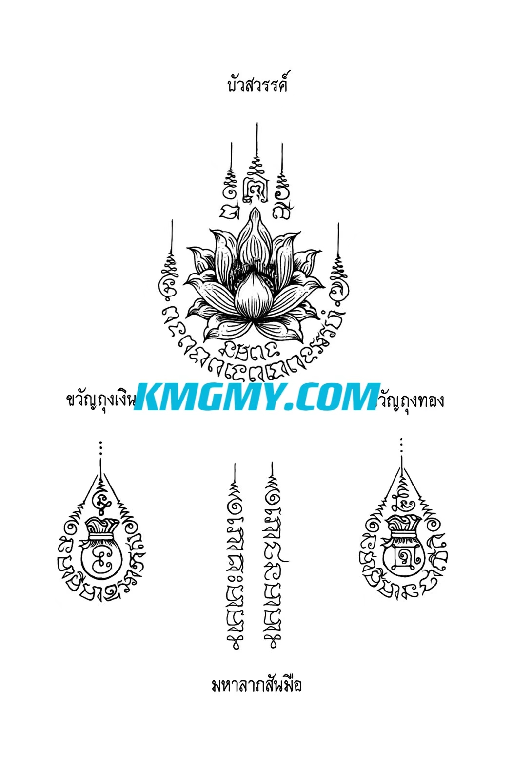 阿赞里法力刺符图案