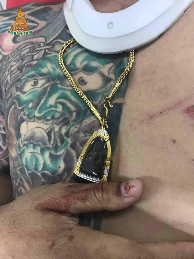 事发时受害者佩戴龙婆托佛牌