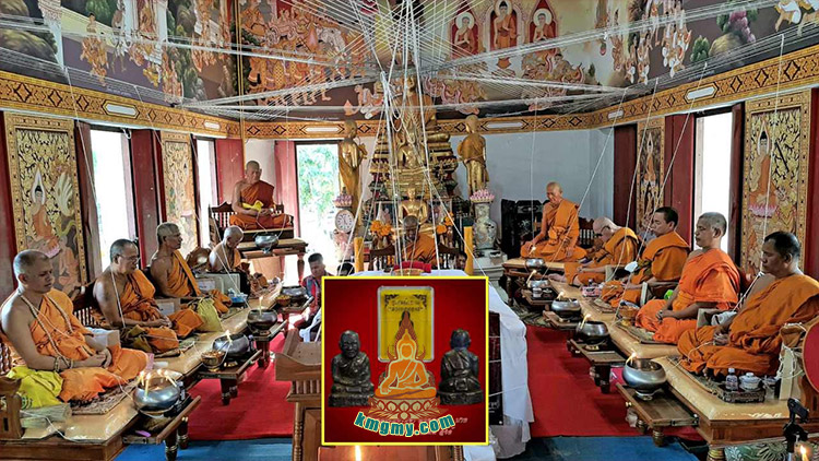 近代法会佛牌加持现场