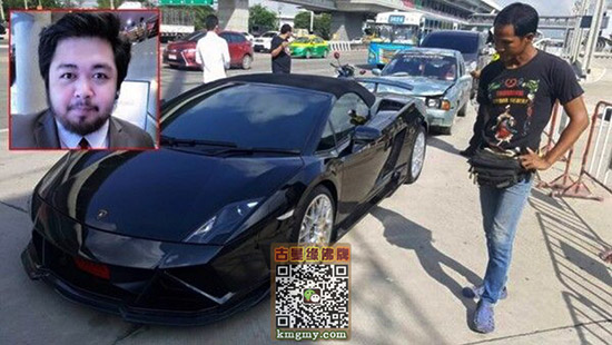 泰国兰博基尼被撞，车主拒赔