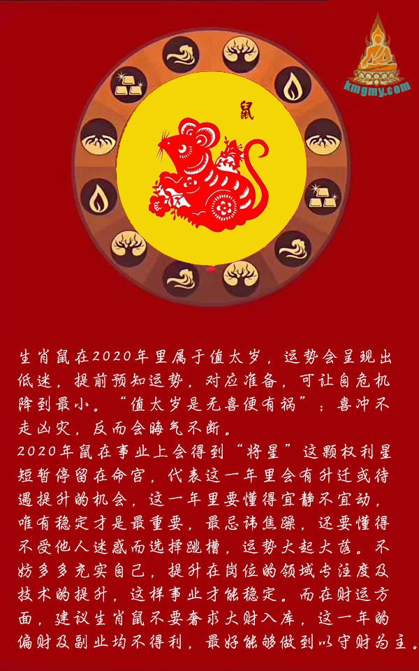 2020生肖鼠本命值太岁