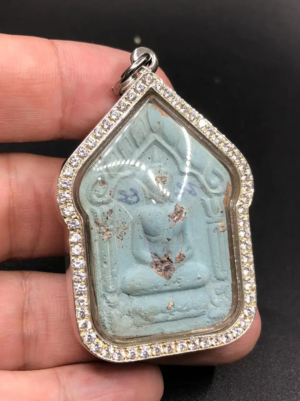 银壳镶钻款定制（焊接封口）